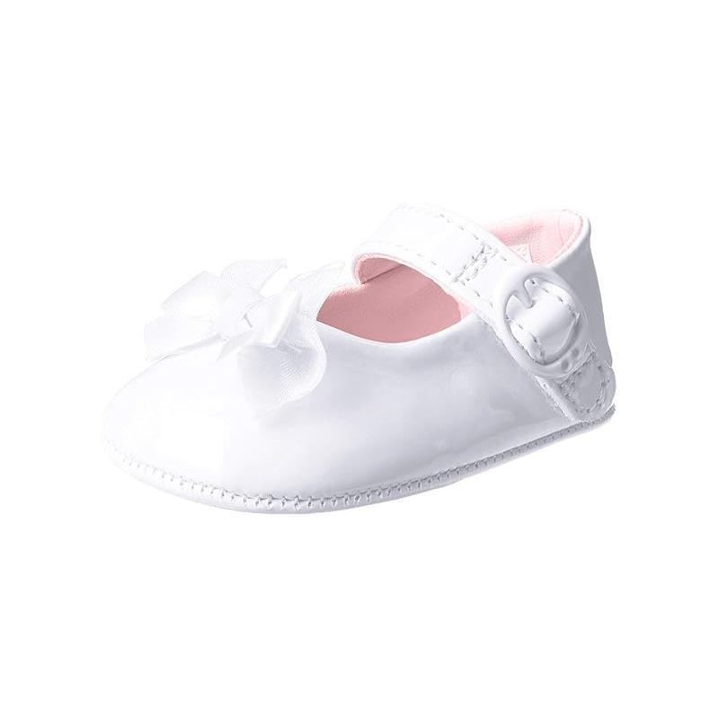 Pram Shoes in Soft Leather, Hook&Loop Strap, for Babies, Designed for Crawling Rose