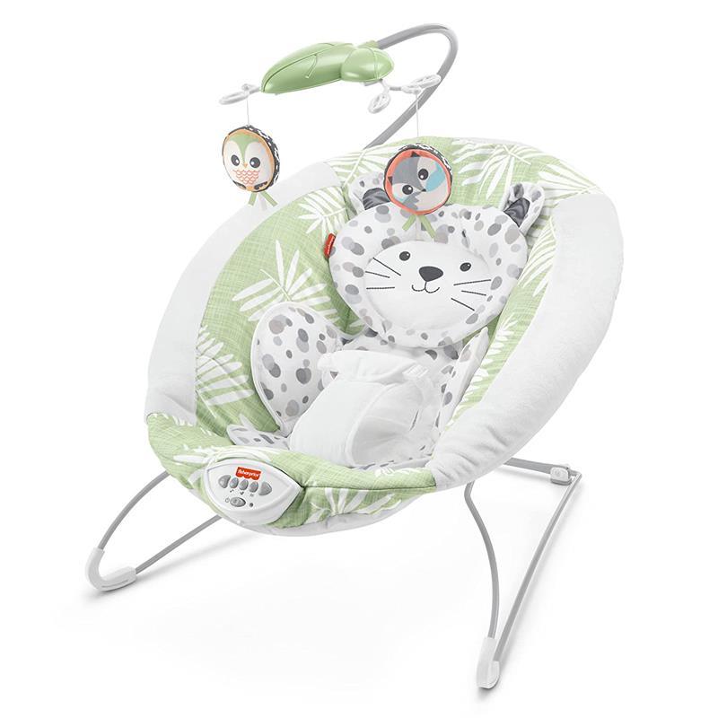 Fisher Price - Snow Leopard Deluxe Baby Bouncer Seat with Soothing Sou