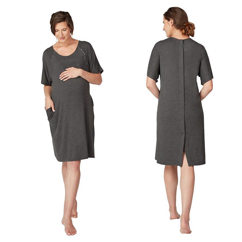 FridaBaby Delivery and Nursing Gown  Easy-Snap, Tagless, Skin-to-Skin  Access for Nursing and Full Coverage in The Back : : Fashion