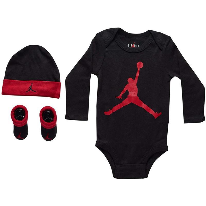 Nike Baby (0-6M) Bodysuit, Hat and Booties Box Set