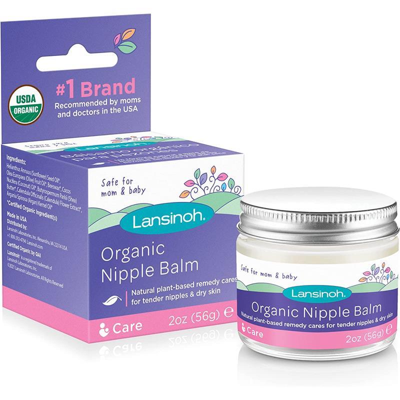 2) Lansinoh Organic Nipple Balm For Tender Nipples & Dry Skin Exp. 03/23  NEW