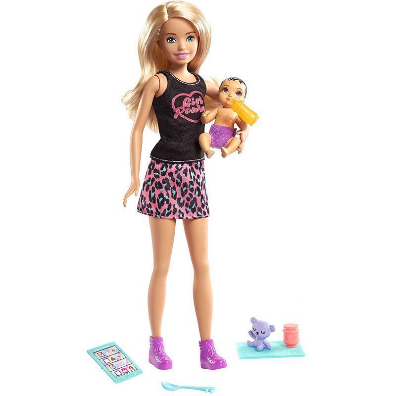 niet verwant Vochtig Meerdere Mattel- Barbie Babysitter Doll/Baby/Accessory - Blonde- Toddler Toy