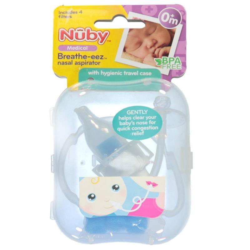 Nuby Breathe-eez Nasal Aspirator with Travel Case - Nasal aspirator -  Baby-box