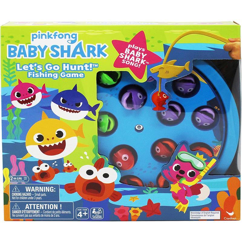 Spin Master Pinkfong Baby Shark Let's Go Hunt Fishing Game - Plays The Baby  Shark Song
