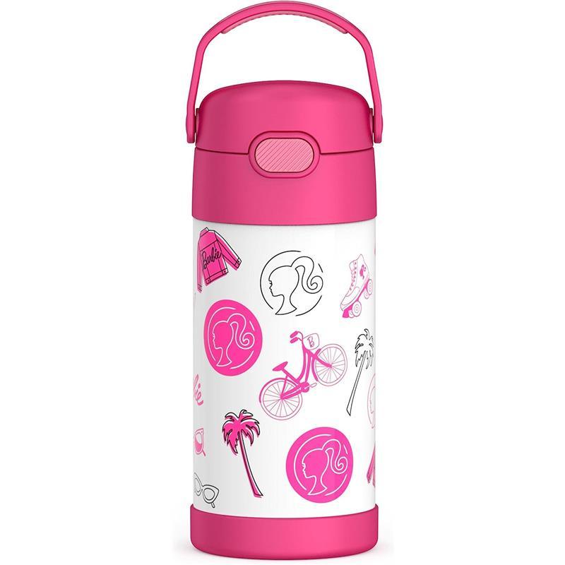 THERMOS - 12Oz Stainless Steel Insulated Straw Bottle, Barbie 