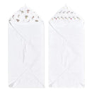 Aden + Anais - 2 Pk Essential Elephant Circus Hooded Baby Bath Towel Image 1