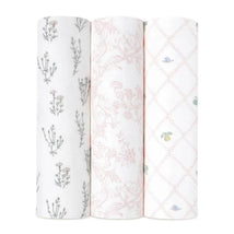 Aden + Anais - 3-Pack Swaddles - Silky Soft French, Floral  Image 1