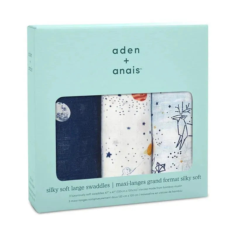 Aden + Anais - 3-Pack Swaddles - Silky Soft, Stargaze  Image 7