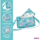 Adora - Baby Doll Diaper Bag, Includes Changing Mat and 2 Doll Diapers, Blue Flower Power Image 6