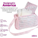 Adora - Baby Doll Diaper Bag, Includes Changing Mat and 2 Doll Diapers, Classic Pastel Pink Image 6