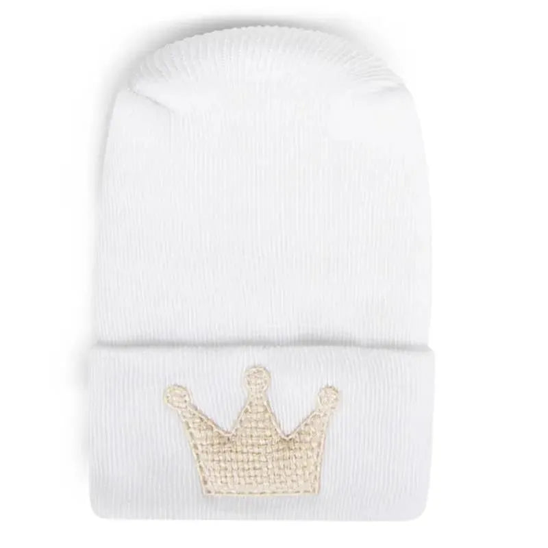 Adora Baby Gifts - Newborn Baby Hospital Hat, Weave Ivory Crown Image 1