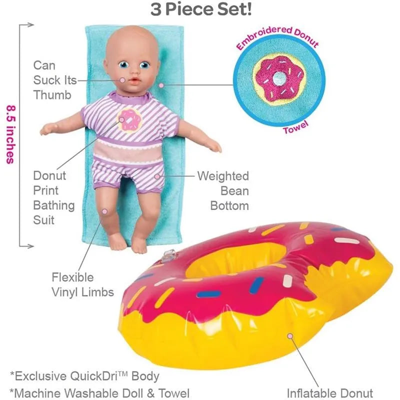 Adora - Splashtime Baby Tot Sprinkle, Donut Image 3