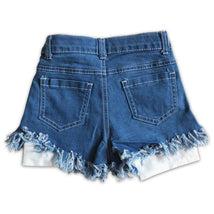 Aier - Baby Girls 4Th Of July Summer Denim Star Shorts Image 2