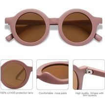 Ali+Oli - SOJOS Cute Round Polarized Sunglasses, UV400 Protection, Mauve Image 2