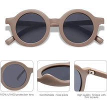 Ali+Oli - SOJOS Cute Round Polarized Sunglasses, UV400 Protection, Taupe Image 2