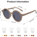 Ali+Oli - SOJOS Cute Round Polarized Sunglasses, UV400 Protection, Taupe Image 5