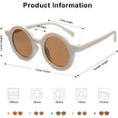 Ali+Oli - SOJOS Cute Round Polarized Sunglasses, UV400 Protection, Vanilla Image 5