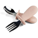 Ali+Oli - Spoon & Fork Learning Set for Toddlers, 6m+, Pink Image 1