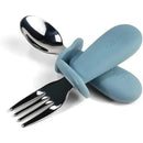 Ali+Oli - Spoon & Fork Learning Set for Toddlers, 6m+, Powder Blue Image 1