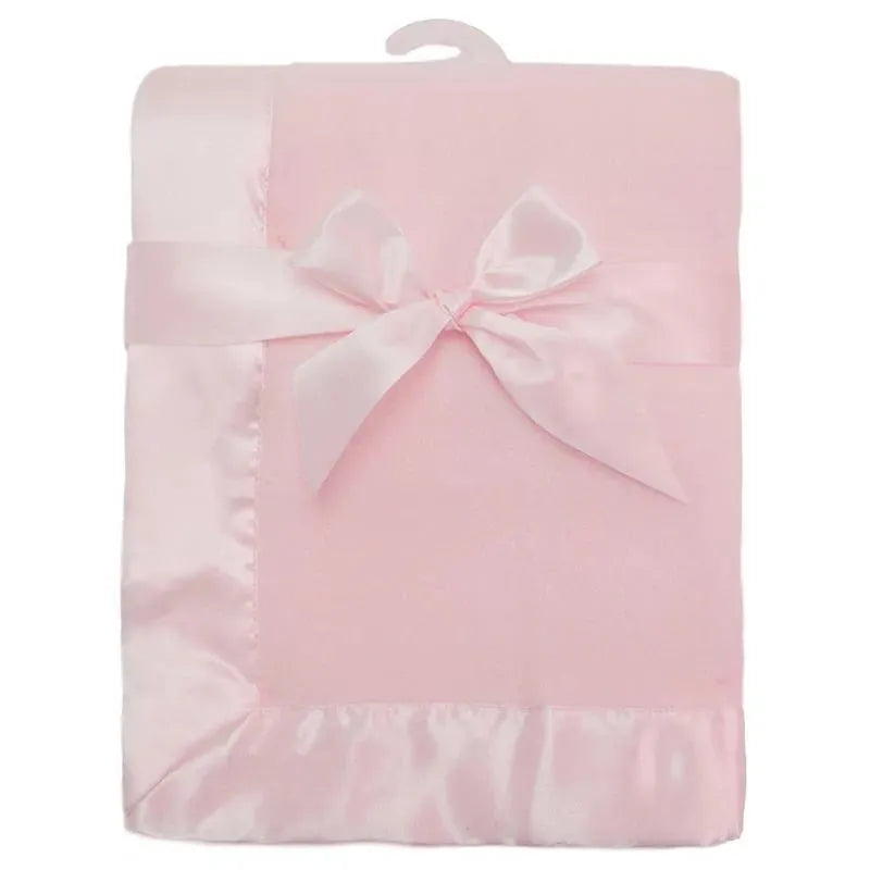 American Baby Company Fleece Blanket, Satin Trim Image 1