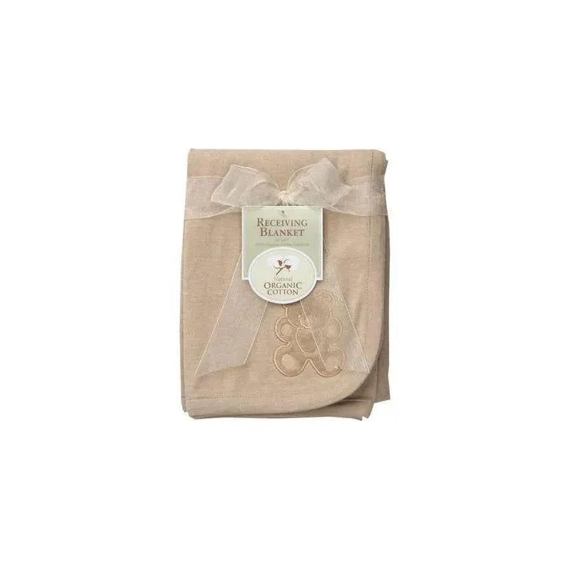 American Baby Company Natural Organic Cotton Receiving Blanket Mocha Image 1