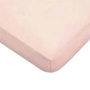 American Baby - Fitted Mini Crib Sheet 24 x 38, 100% Cotton Jersey Portable Sheet, Blush Image 1