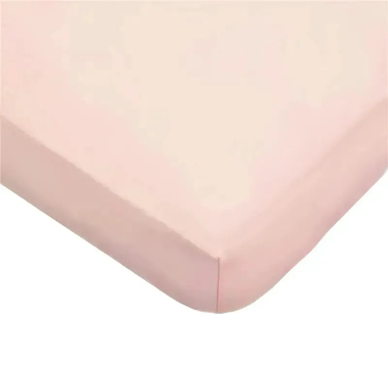 American Baby - Fitted Mini Crib Sheet 24 x 38, 100% Cotton Jersey Portable Sheet, Blush Image 1