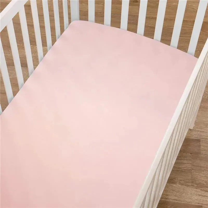 American Baby - Fitted Mini Crib Sheet 24 x 38, 100% Cotton Jersey Portable Sheet, Blush Image 6