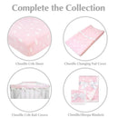 American Baby - Heavenly Soft Chenille Contoured Changing Pad Cover 17 X 35 X 5, Pink Clouds Image 5