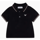 Armani Baby - Boy Essential Short Sleeve Polo, Black Image 3