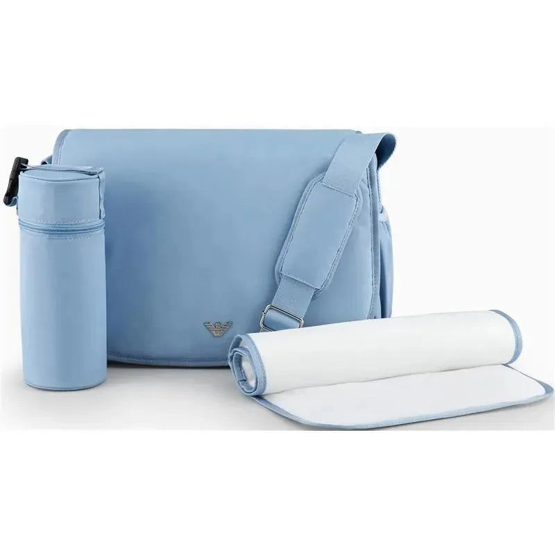 Armani Baby - Mummy Bag Set with Eagle Plate, Sky Blue Image 1