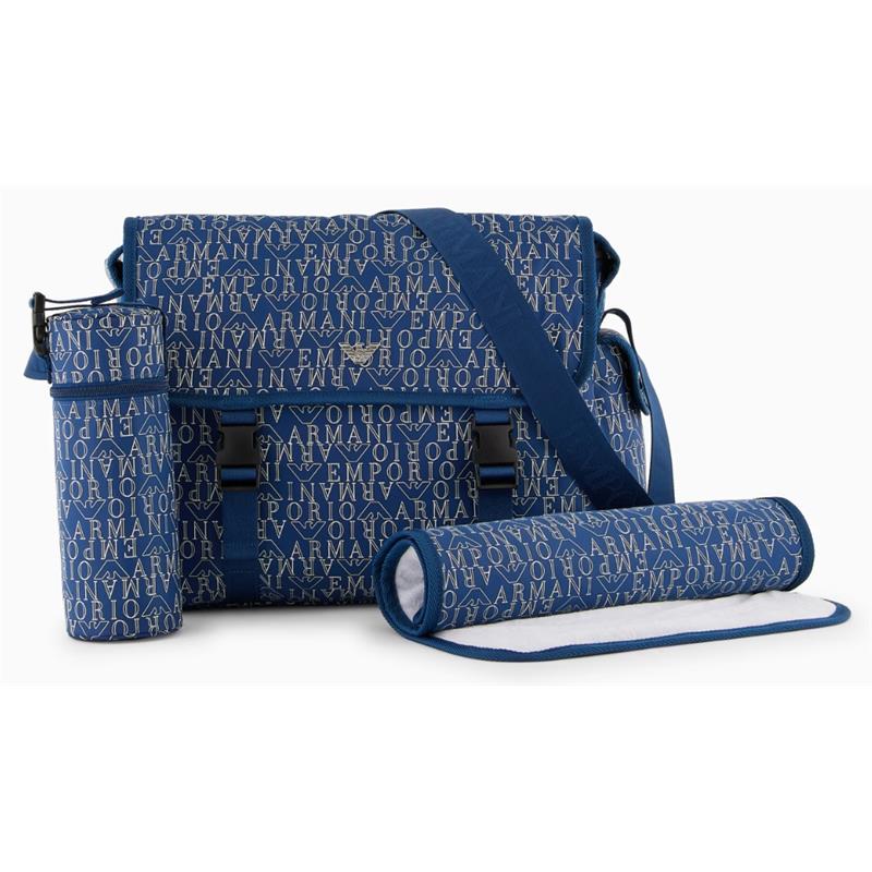 Armani - MUMMY BAG SET WITH ALL-OVER LOGO LETTERING Image 1