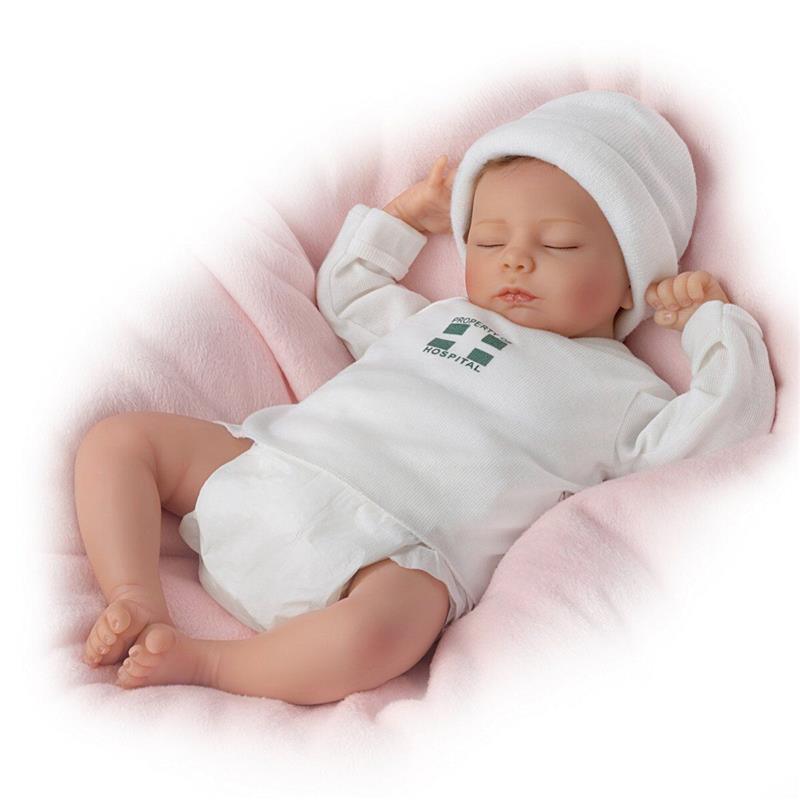 The Ashton - Drake Galleries Hush, Little Baby Lifelike Breathing Doll  Lifelike Poseable So Truly Real® Interactive & Realistic Baby Doll with  RealTouch® Vinyl Skin by Waltraud Hanl 18-inches 