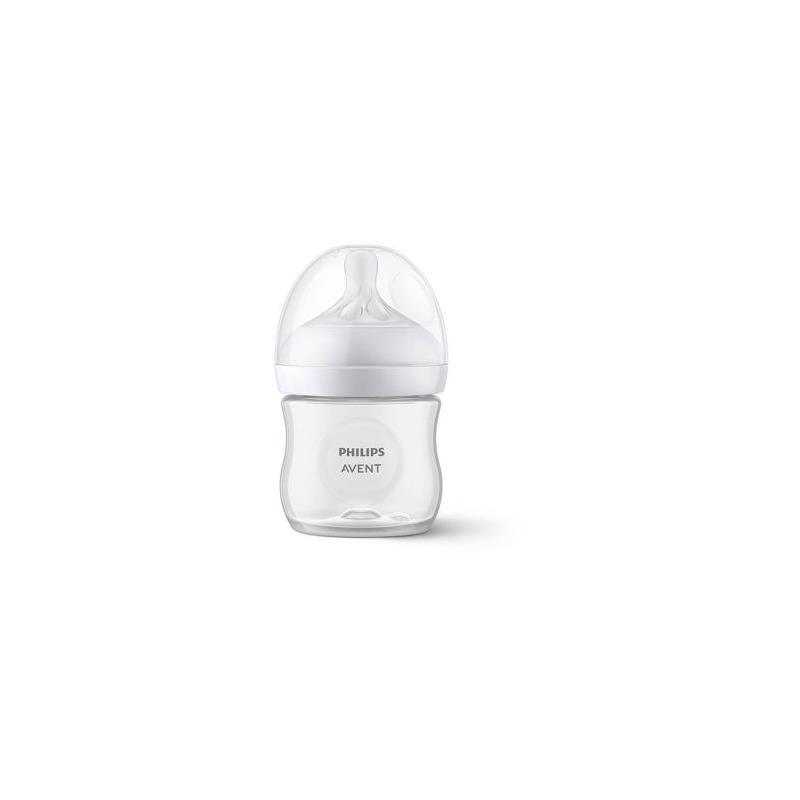 Avent - 1Pk Natural Baby Bottle With Natural Response Nipple, Clear, 4