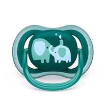 Avent - Ultra Air Pacifier 18M+, Opal Elephant / Blue Hello, 2 Pack Image 2