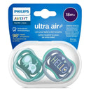 Avent - Ultra Air Pacifier 18M+, Opal Elephant / Blue Hello, 2 Pack Image 7