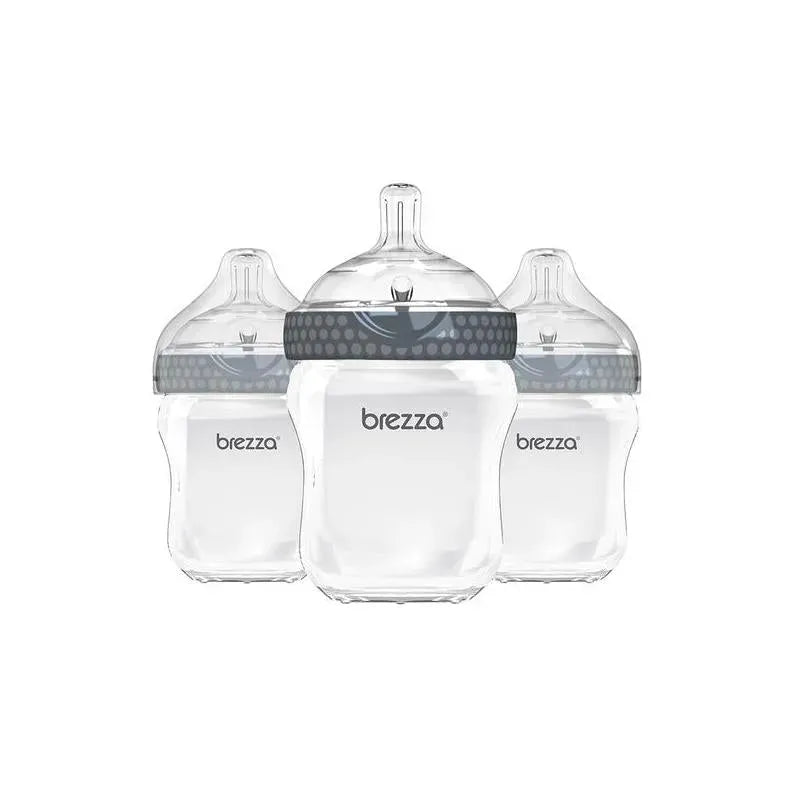 Baby Brezza 3-Pack Bottle, 9 oz. - Grey Image 1