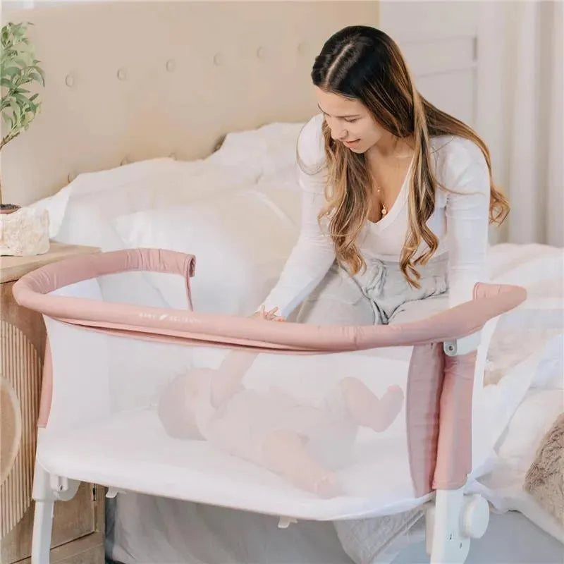 Baby Delight - Beside Me Dreamer Bassinet, 6-Position Height Adjustment, Organic Rose Image 3