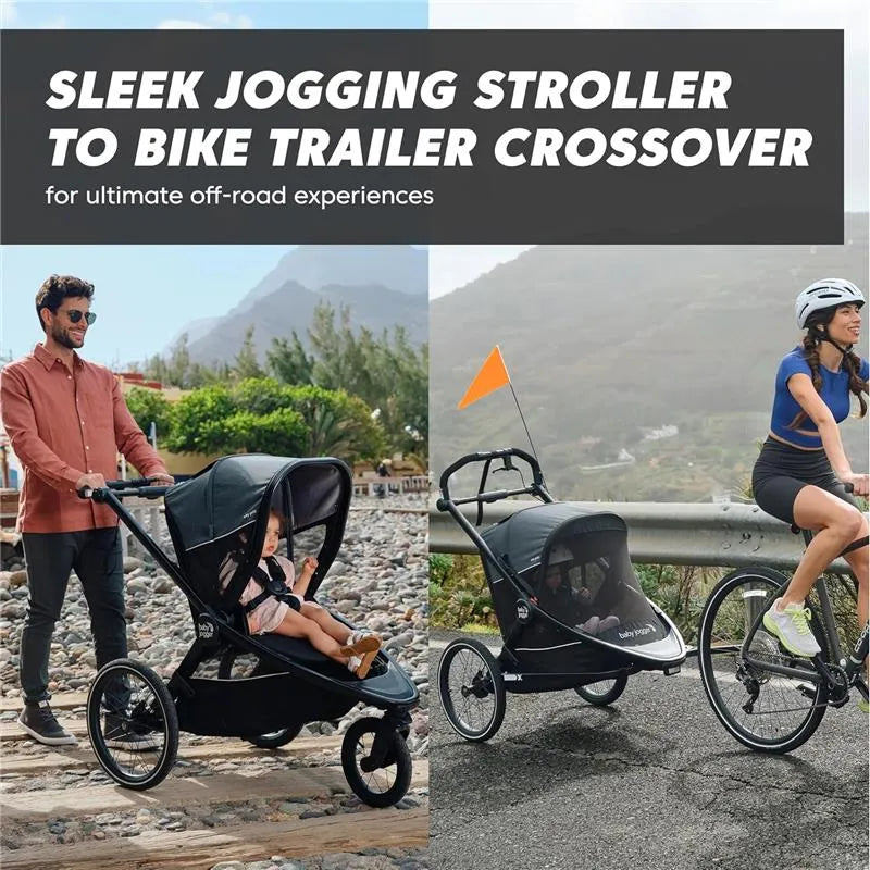 Baby Jogger - City Prix™ Jogger X Bike Trailer, Ambition Black Image 6