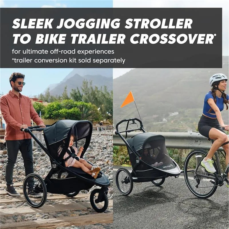 Baby Jogger - City Prix™ Jogger X Bike Trailer Stroller, Ambition Black Image 10