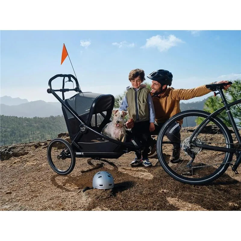 Baby Jogger - City Prix™ Jogger X Bike Trailer Stroller, Ambition Black Image 9