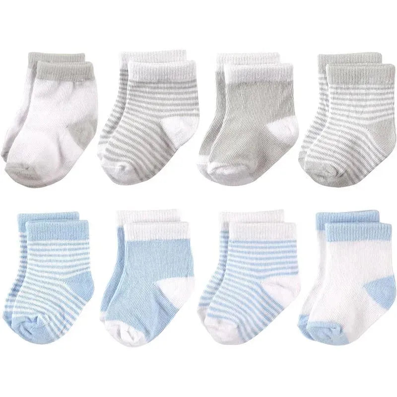 Baby Vision - Baby Girls' Cotton Rich Newborn and Terry Socks, 0-6M, 8Pk Image 1