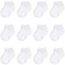 Baby Vision - Baby Girls' Cotton Rich Newborn and Terry Socks, White No-show, 12-24M, 12Pk Image 1