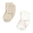 Baby Vision - Chenille Socks 8Pk, Pink Neutral Stripe - Large Image 4