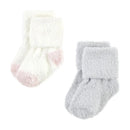 Baby Vision - Chenille Socks 8Pk, Pink Neutral Stripe - Large Image 5