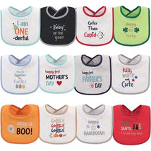 Baby Vision - Drooler Bib 10Pk, Holiday Image 1