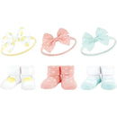 Baby Vision - Hudson Baby Girl's Headband and Socks Giftset, Lemon Image 1