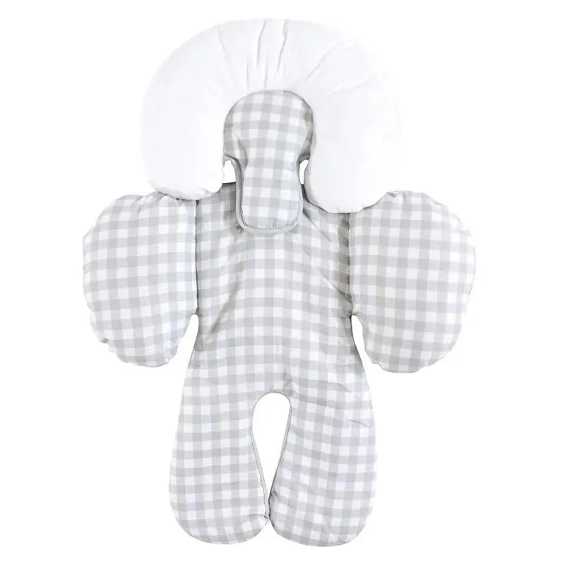 Baby Vision - Hudson Baby Unisex Baby Car Seat Body Support Insert, Gray Gingham, One Size  Image 1