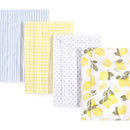 Baby Vision - Hudson Baby Unisex Baby Cotton Flannel Burp Cloths, Lemons Image 1