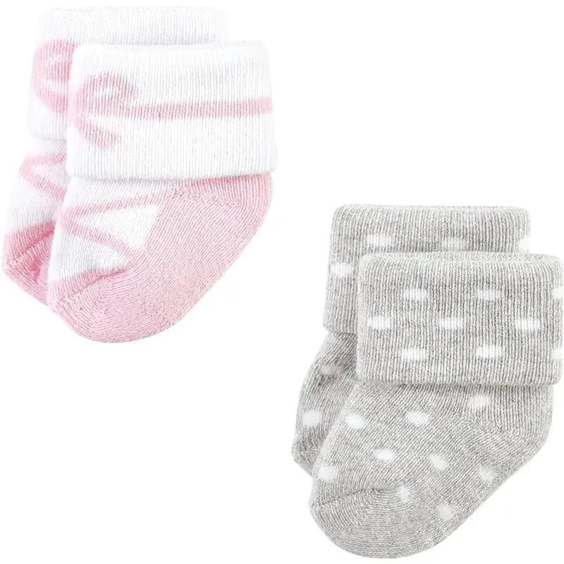 Baby Vision - Little Treasure Baby Girls' Newborn Socks, Ballerina, 0-6M, 8Pk Image 4